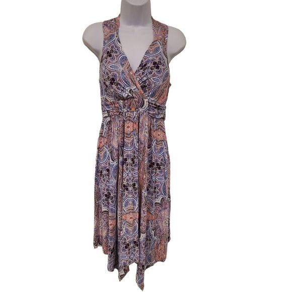 Soma Dresses & Skirts - Soma purple Handkerchief cut Dress size small